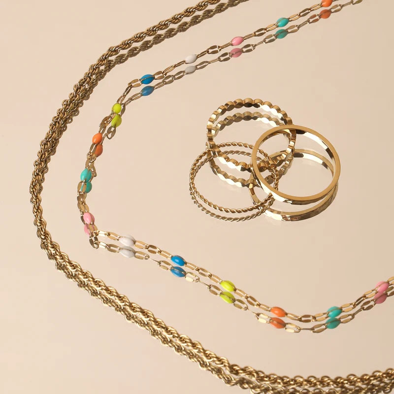 Rainbow Dainty Choker