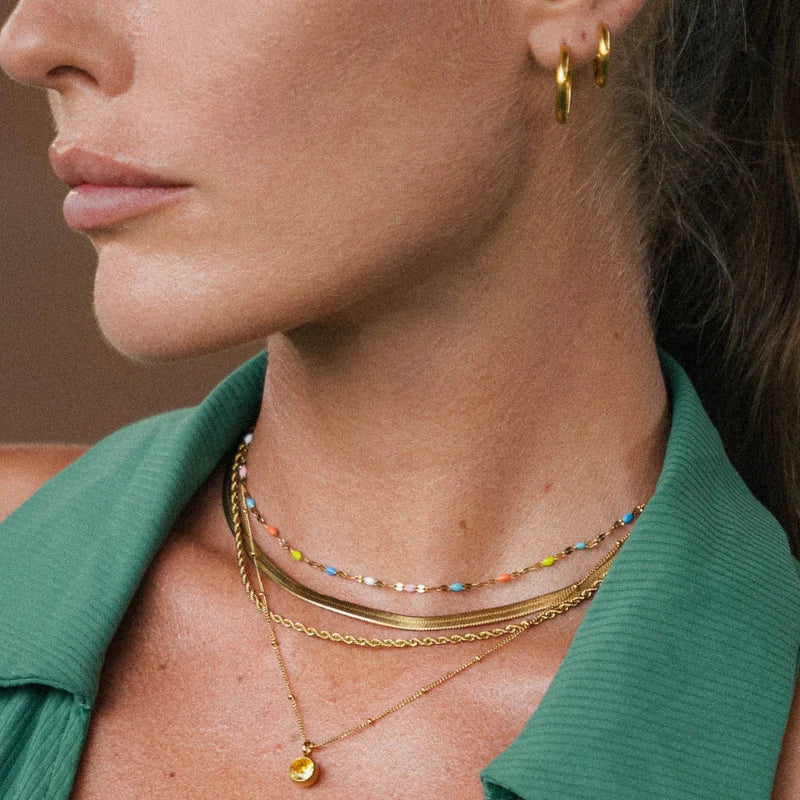 Rainbow Dainty Choker