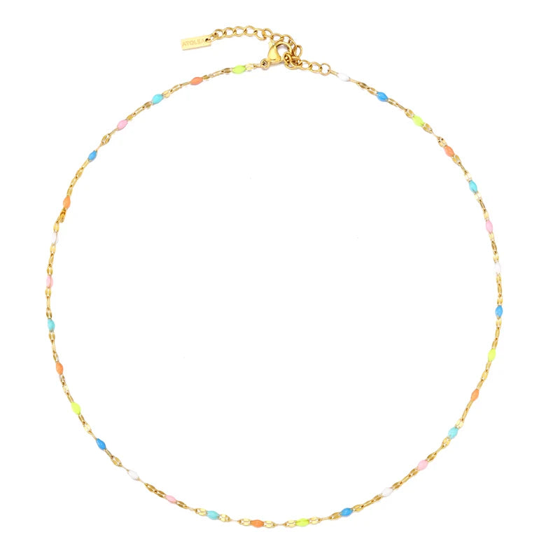 Rainbow Dainty Choker