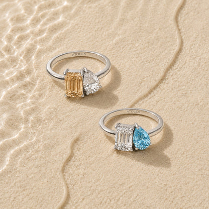 Toi et Moi Birthstone Ring