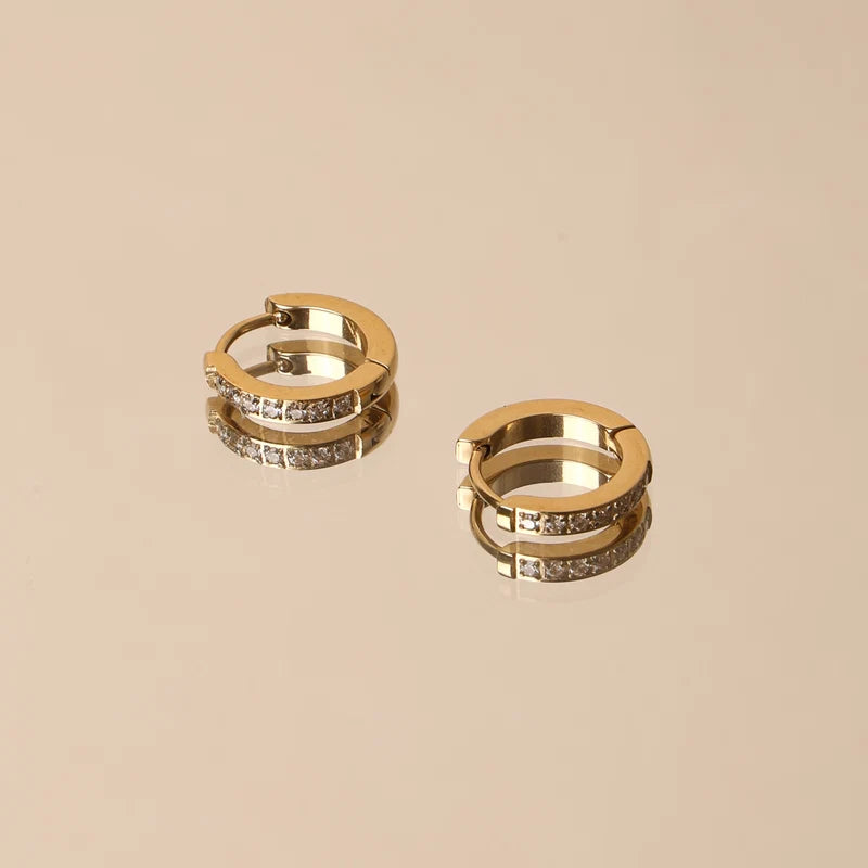 Tiny Gold Hoop Earrings